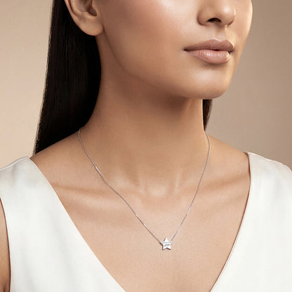 Silver Joy Star Necklace