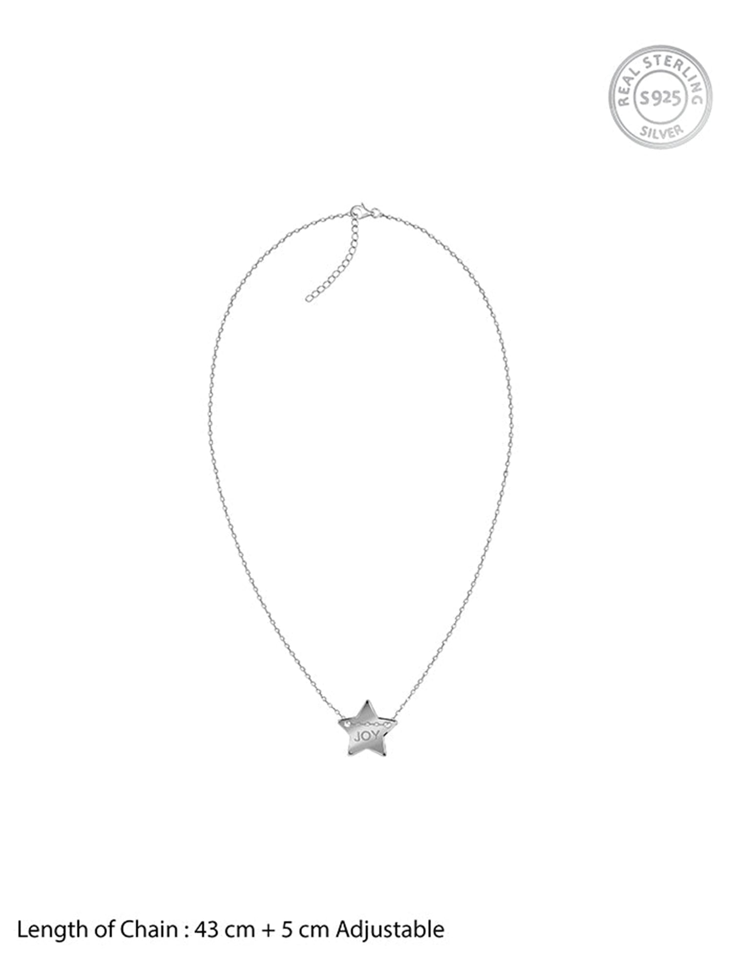 Silver Joy Star Necklace