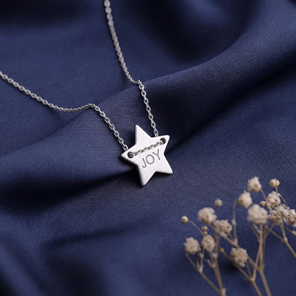 Silver Joy Star Necklace