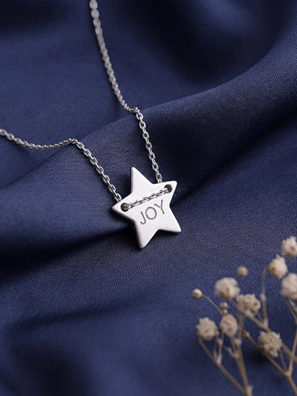 Silver Joy Star Necklace