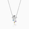 Silver Cloud and Raindrop Necklace