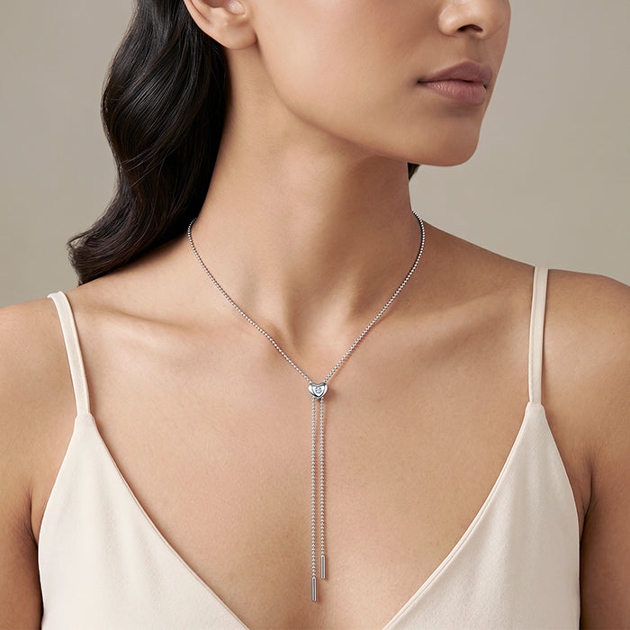 Kriti Sanon Silver Pure Heart Necklace