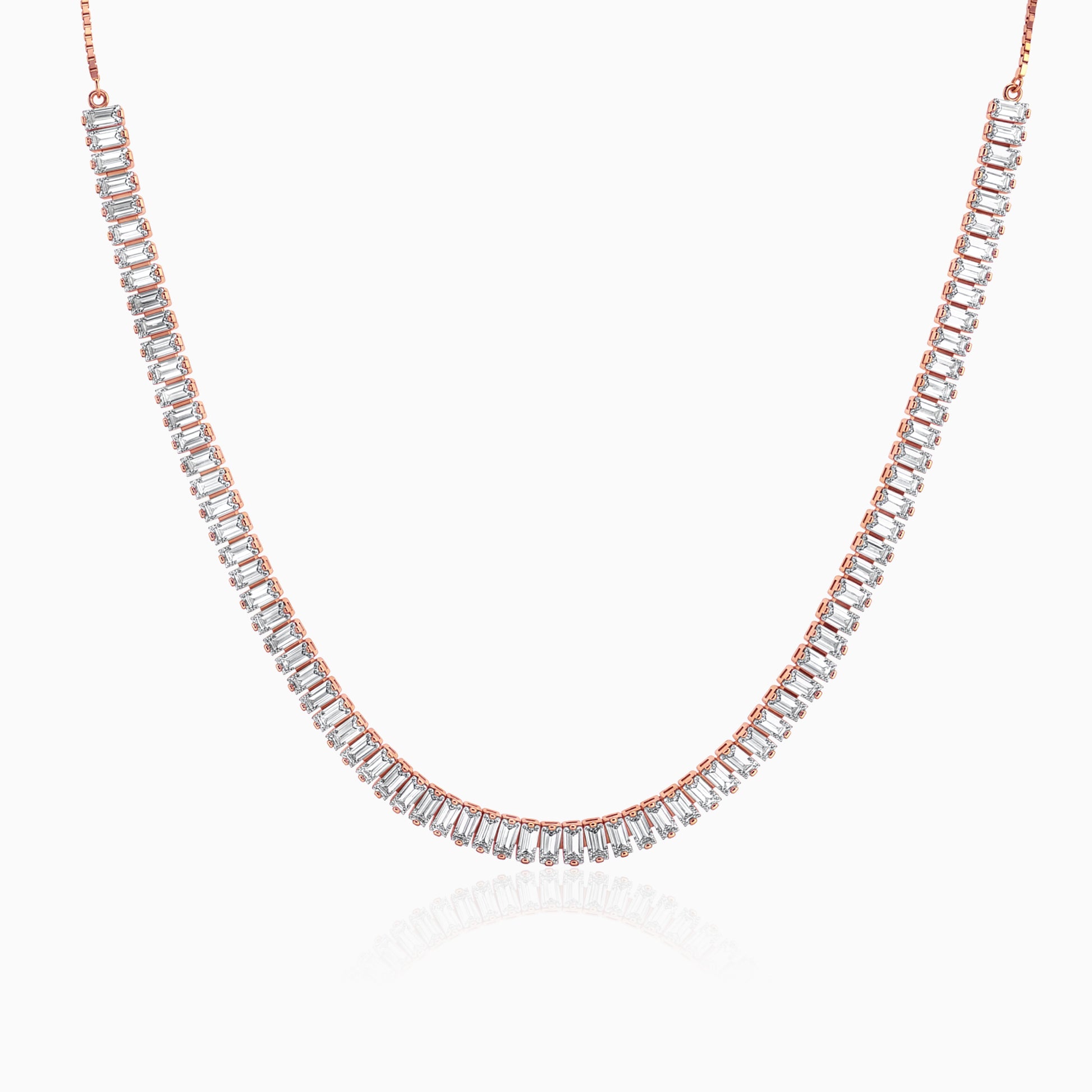 Rose Gold Dazzling Choker Necklace