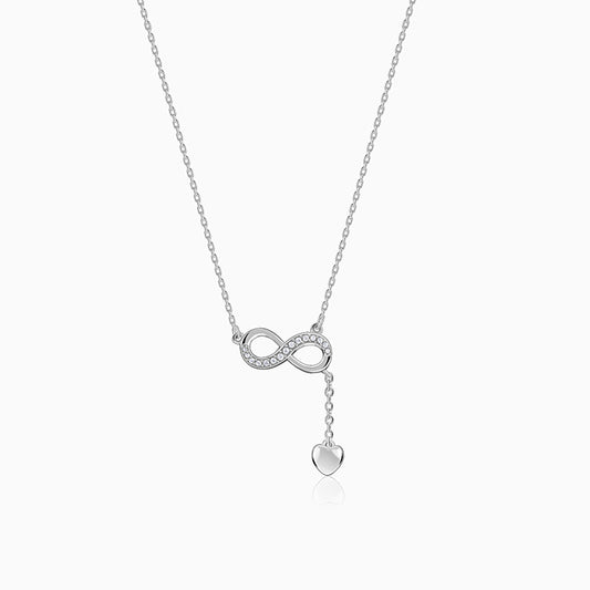 Silver Lovely Infinity Necklace