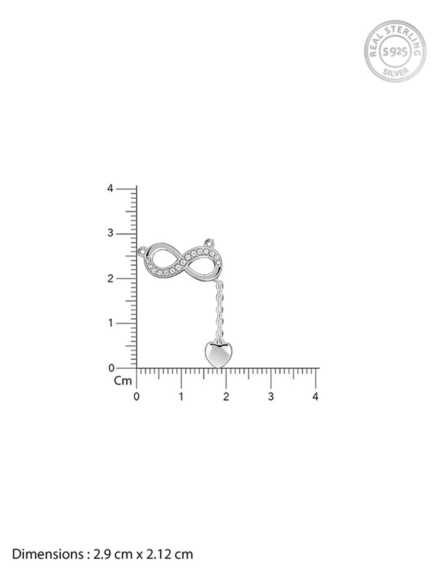 Silver Lovely Infinity Necklace