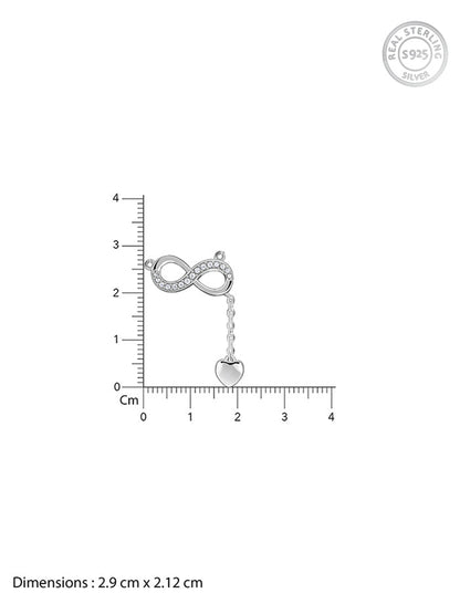 Silver Lovely Infinity Necklace