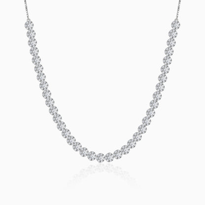 Rhodium Luminous Necklace