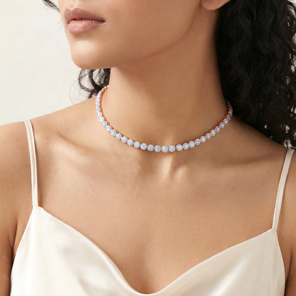 Rhodium Luminous Necklace
