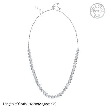 Rhodium Luminous Necklace