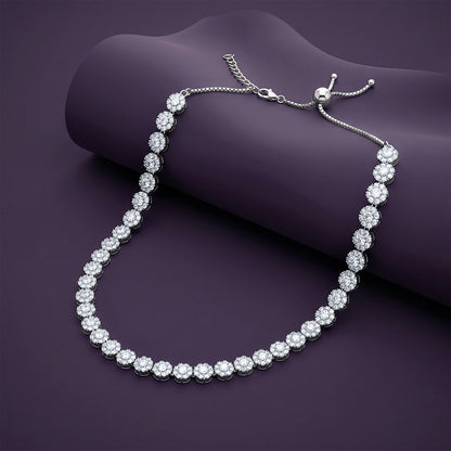 Rhodium Luminous Necklace