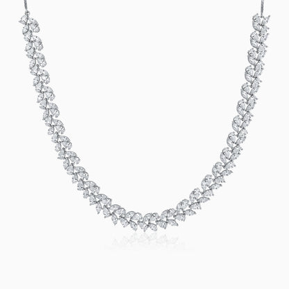 Silver Leafshine Princess Necklace