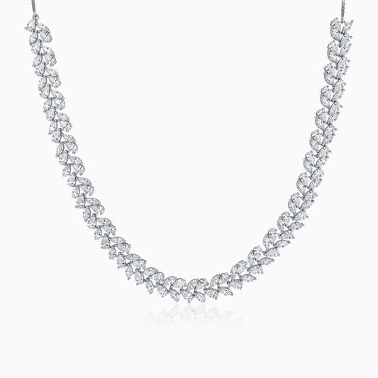Silver Leafshine Princess Necklace