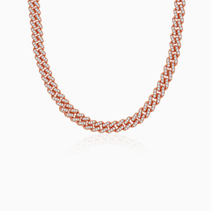 Rose Gold Cuban Chocker Necklace
