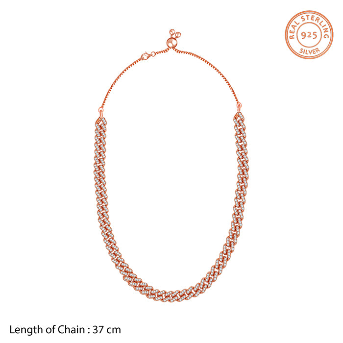 Rose Gold Cuban Chocker Necklace