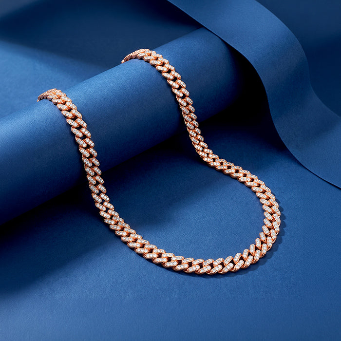 Rose Gold Cuban Chocker Necklace