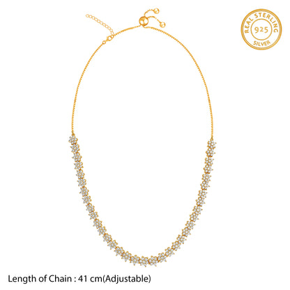 Golden Flora Belle Choker Necklace