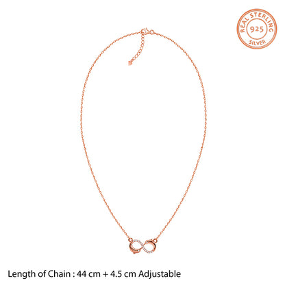 Rose Gold Infinity Necklace