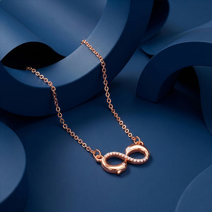 Rose Gold Infinity Necklace