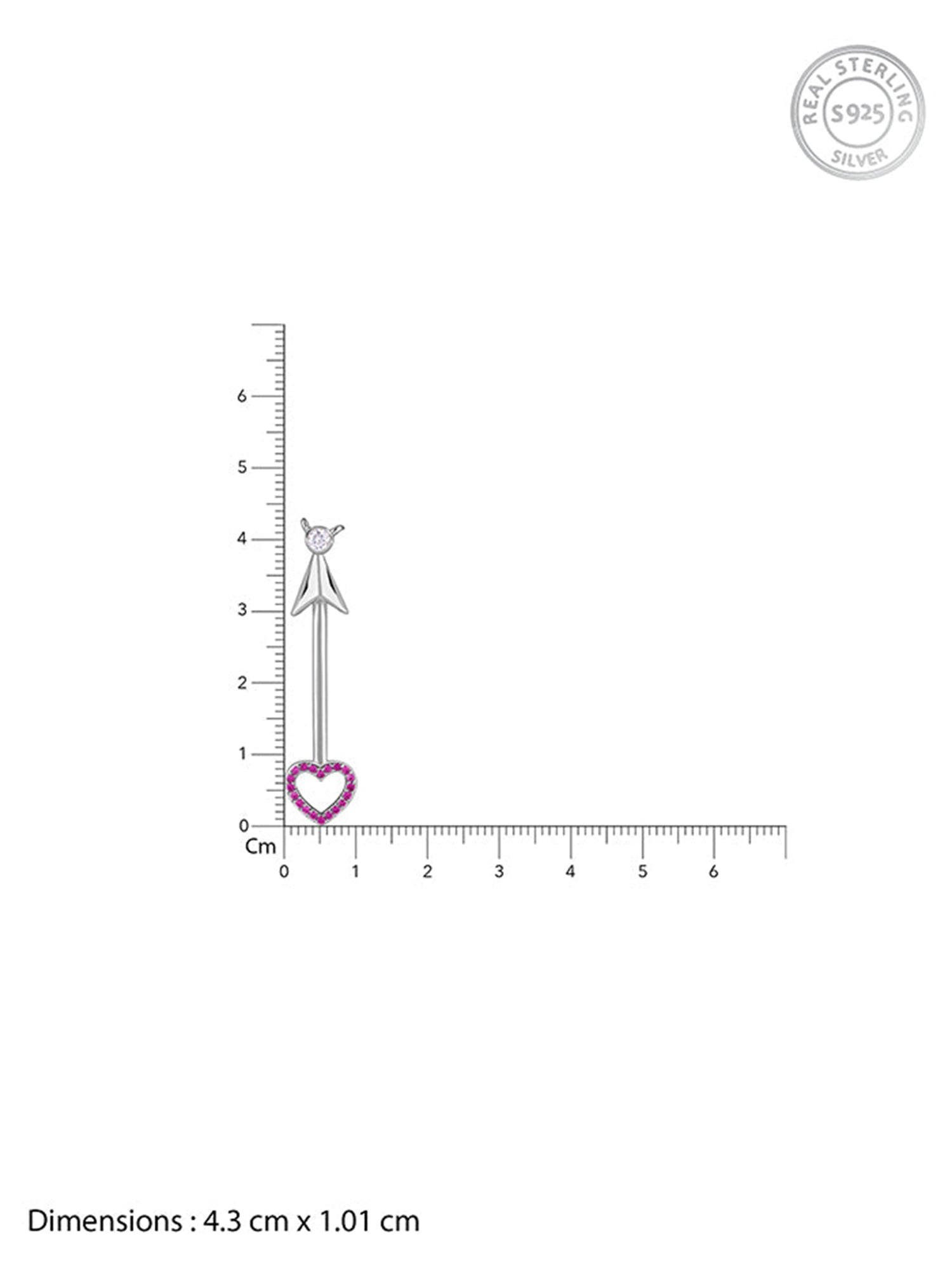 Silver Arrow of Love Necklace