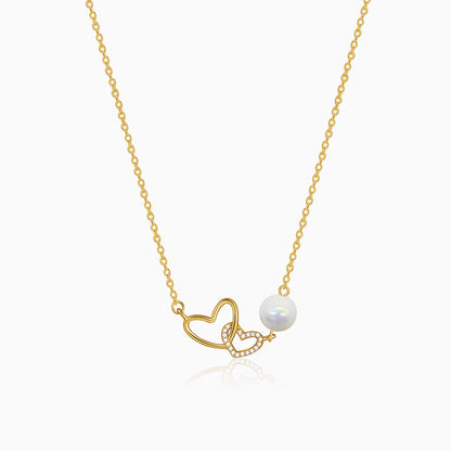 Golden Neve Pearl Necklace