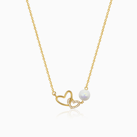 Golden Neve Pearl Necklace
