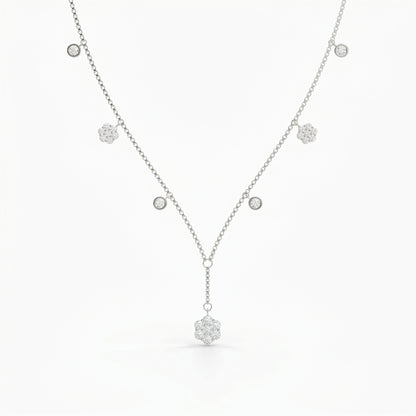 Silver Light Charm Choker
