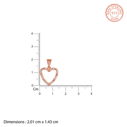 Rose Gold Amora Gleam Pendant with Link Chain