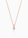 Rose Gold Heartshow Pendant with Link Chain