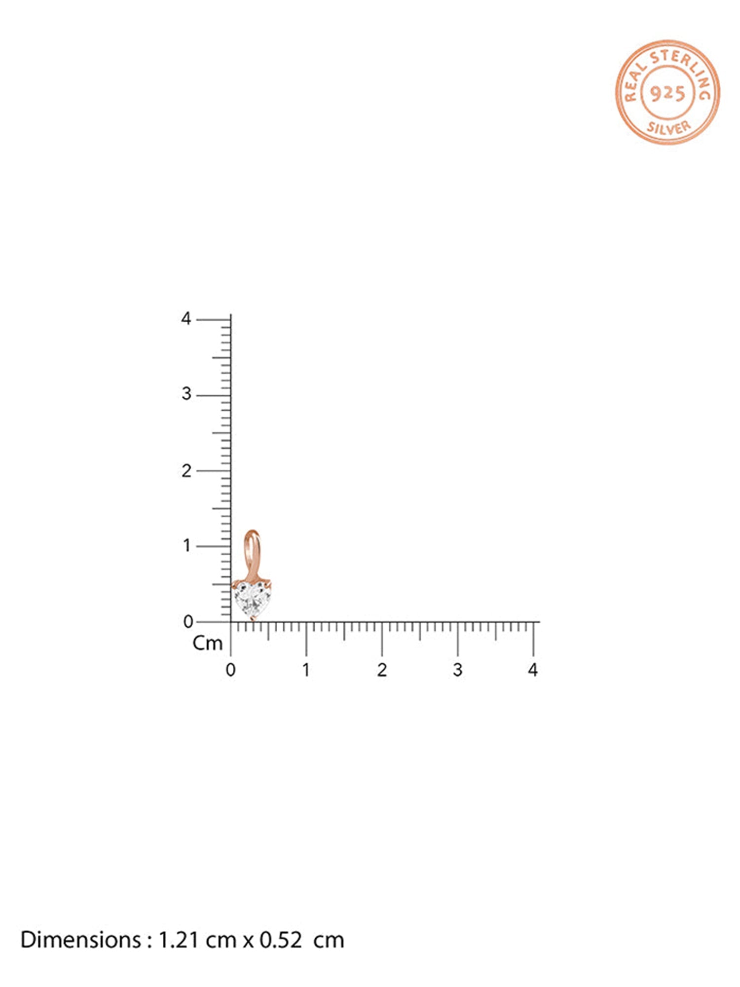 Rose Gold Heartshow Pendant with Link Chain