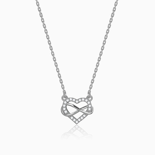 Silver Everbound Heart Necklace