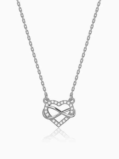 Silver Everbound Heart Necklace