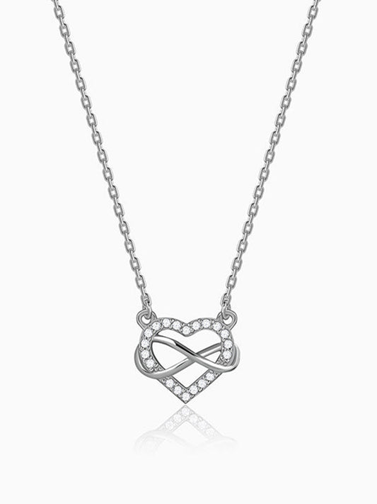 Silver Everbound Heart Necklace