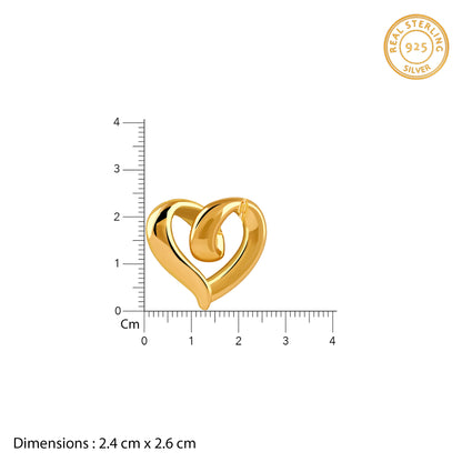 Golden Love Pendant With Link Chain