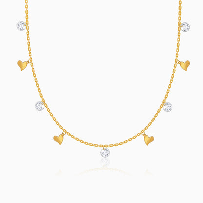 Golden Shinny Love Necklace