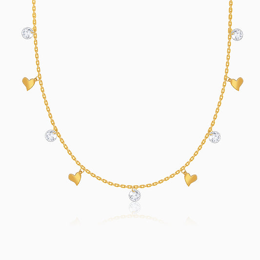 Golden Shinny Love Necklace