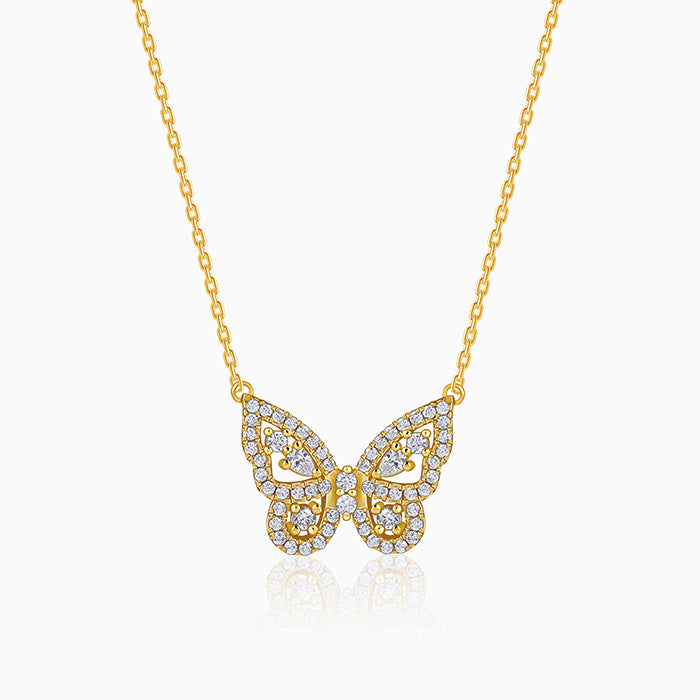 Golden Pretty Flutter Necklace