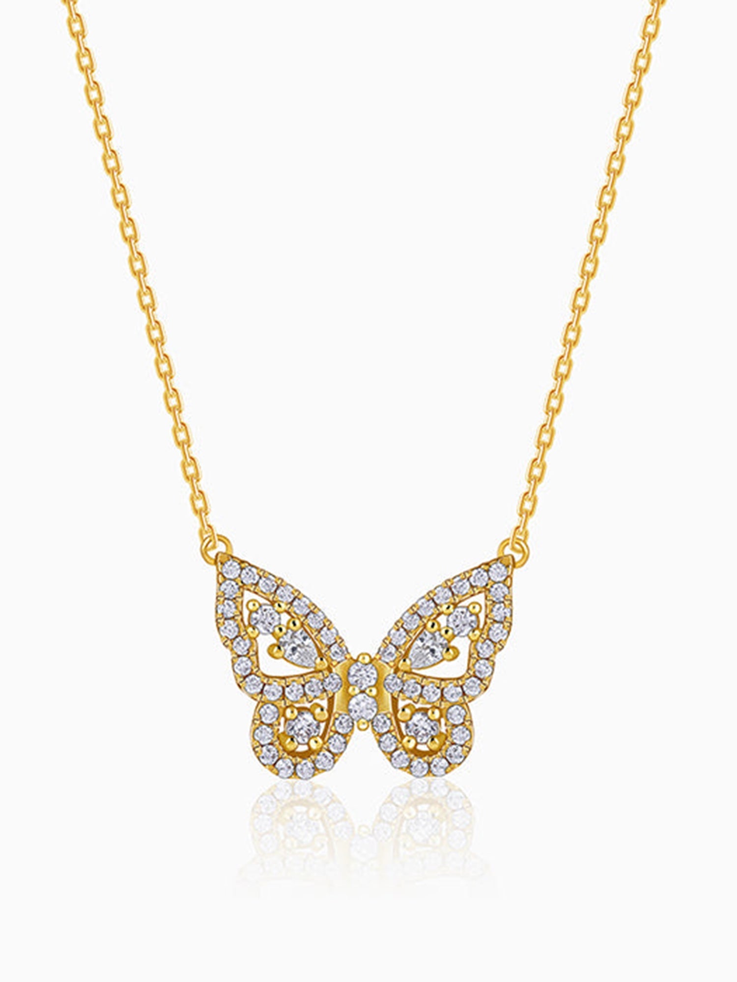 Golden Pretty Flutter Necklace