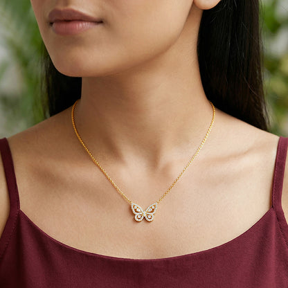 Golden Pretty Flutter Necklace