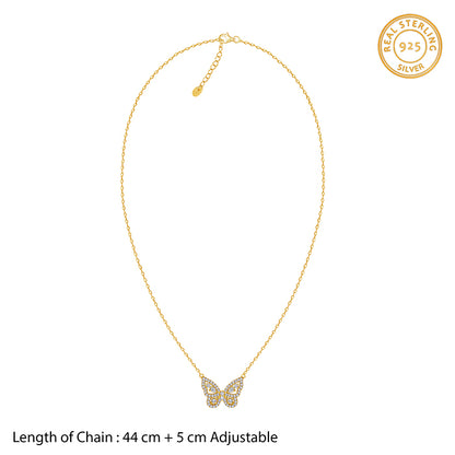 Golden Pretty Flutter Necklace