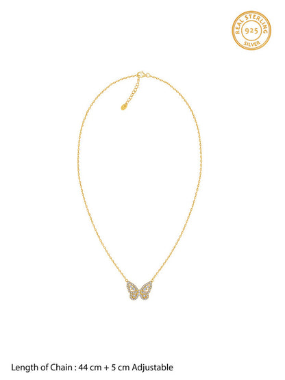 Golden Pretty Flutter Necklace
