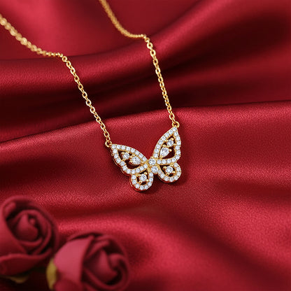 Golden Pretty Flutter Necklace