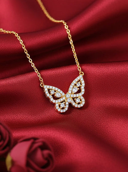 Golden Pretty Flutter Necklace