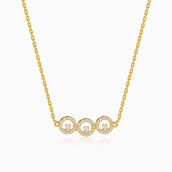 Golden Circular Grace Necklace