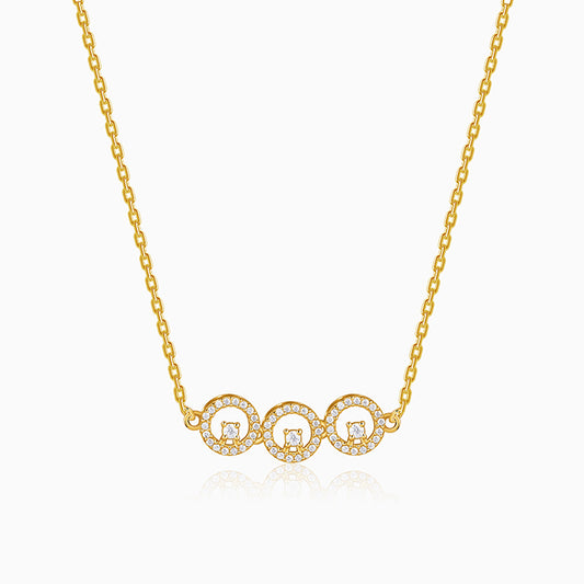Golden Circular Grace Necklace