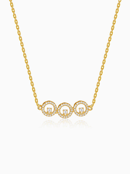 Golden Circular Grace Necklace