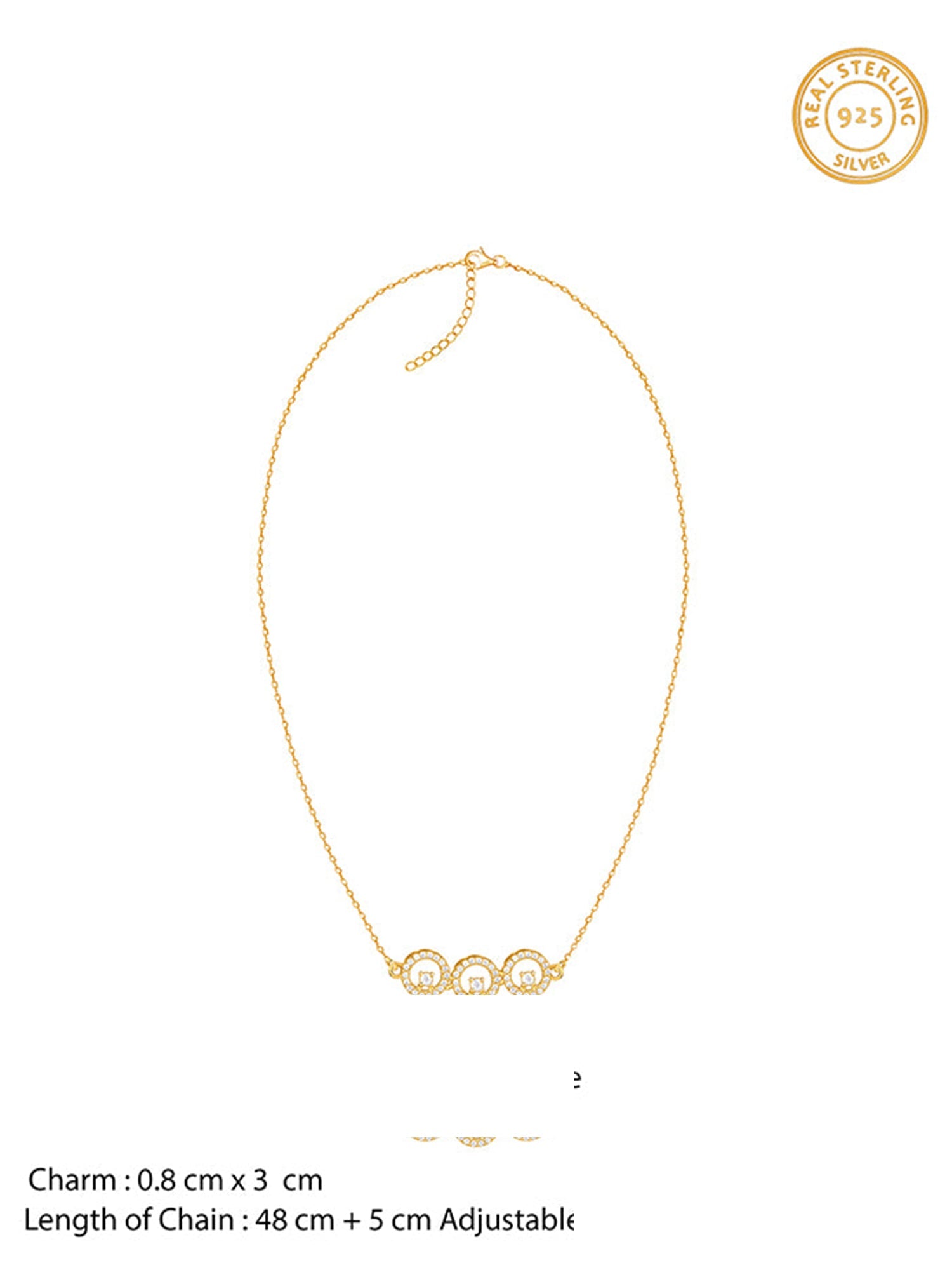 Golden Circular Grace Necklace