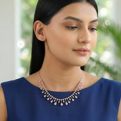 Rose Gold Romanov Necklace