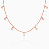 Rose Gold Lumina Charm Necklace