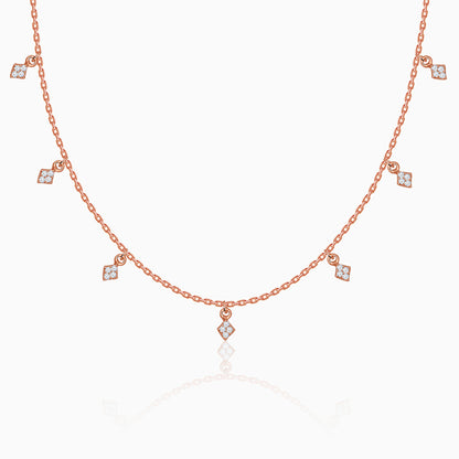 Rose Gold Lumina Charm Necklace