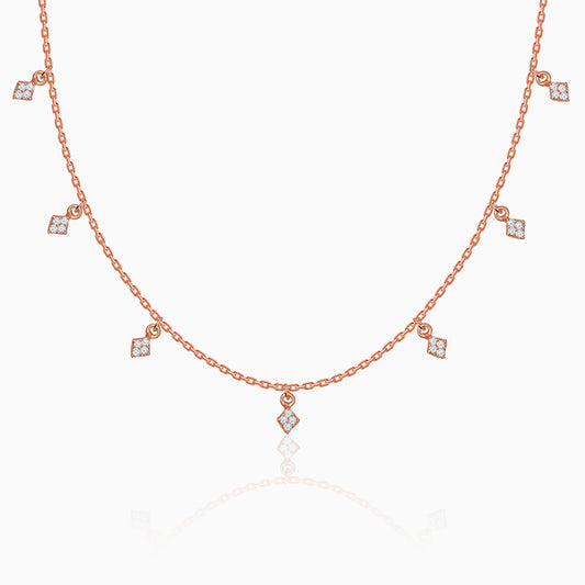 Rose Gold Lumina Charm Necklace